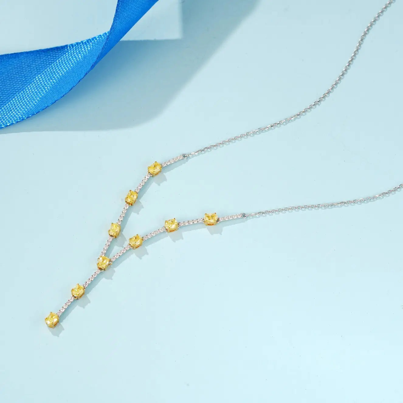 Elegant Yellow Diamond Oval Necklace: A Perfect Blend of Luxury and Affordability