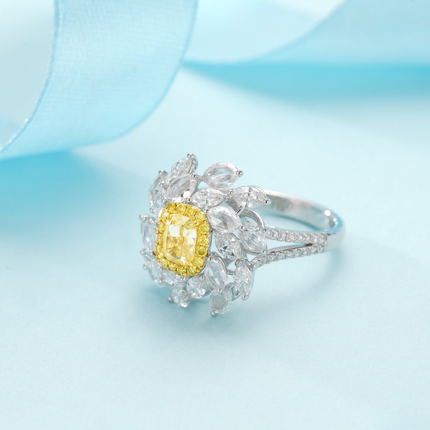 Cra Yellow Diamond Cushion & Marquise Suite Jewelry - Yellow Diamond Pendant