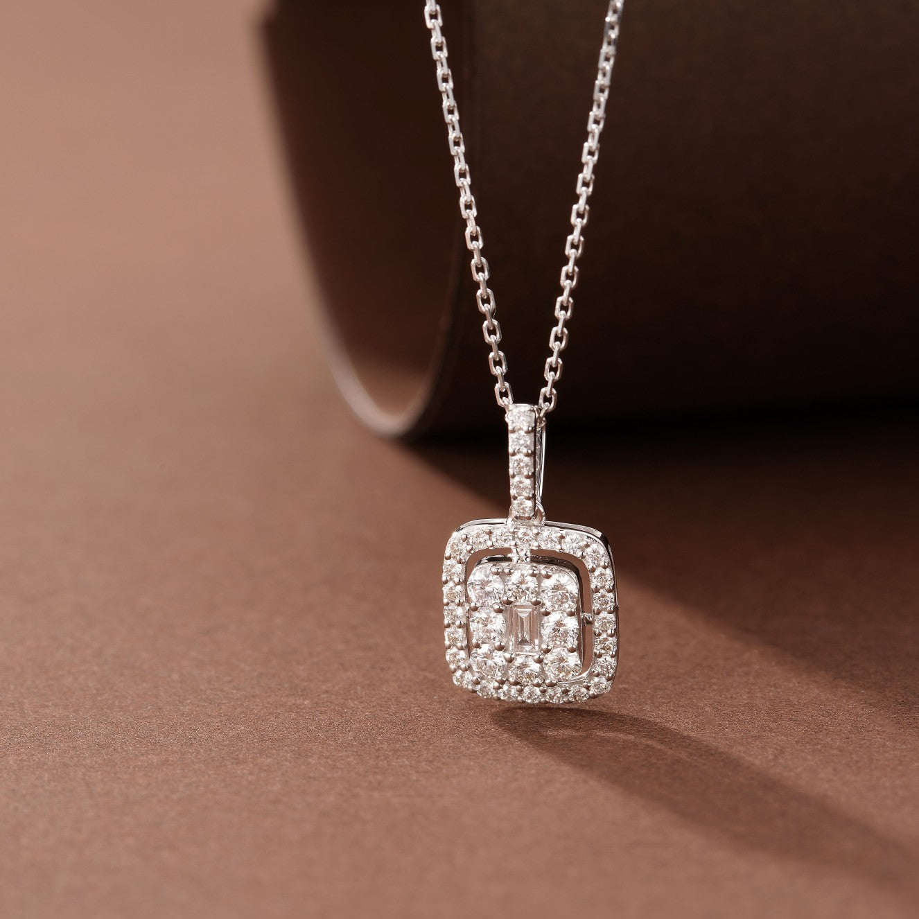 Crystal Rock Candy Pendant - Exquisite Jewelry Piece - White Diamond Pendant