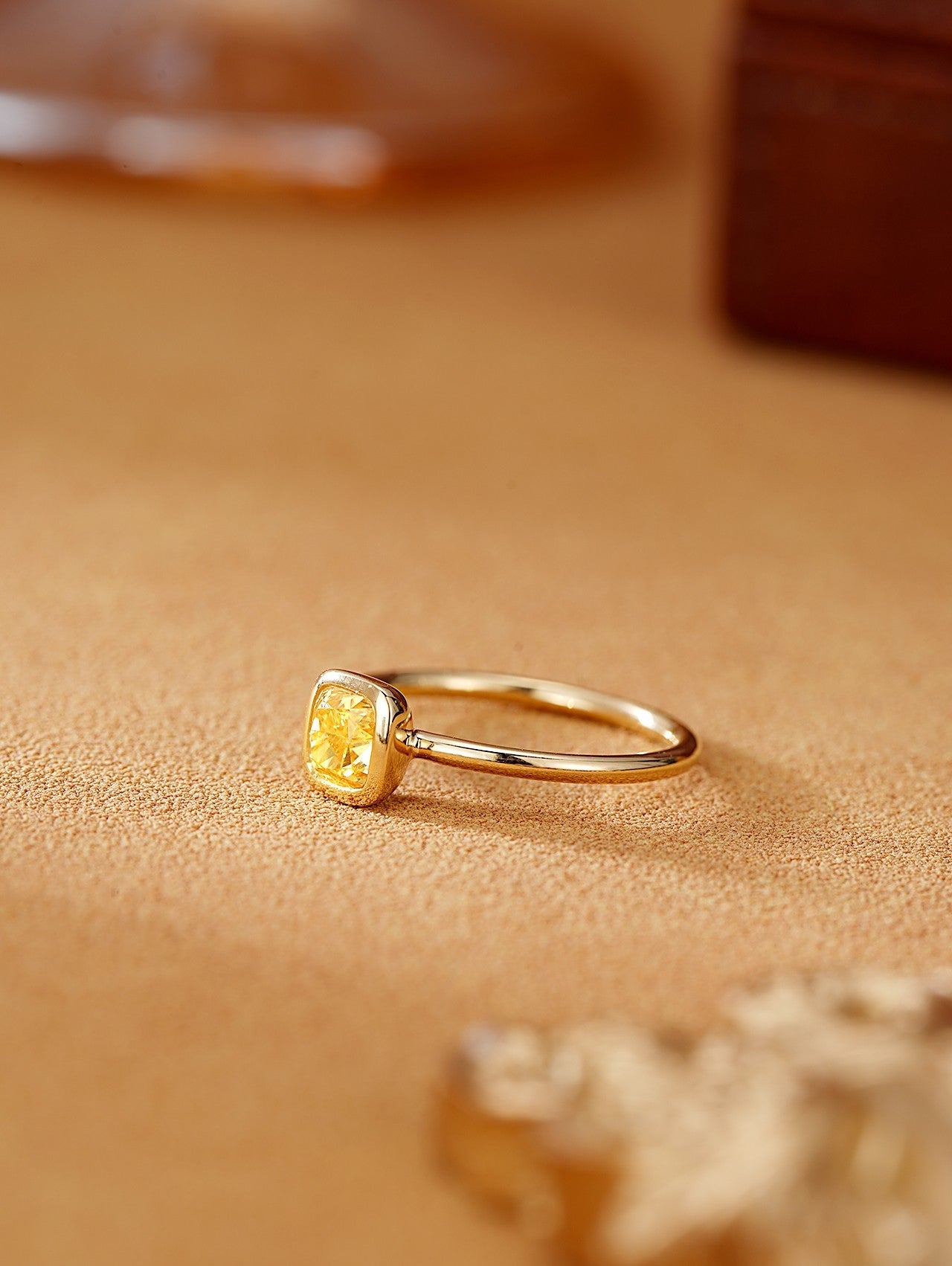 Cushion Cut Yellow Diamond Ring - Premium Jewelry Jeweler.Jewelry