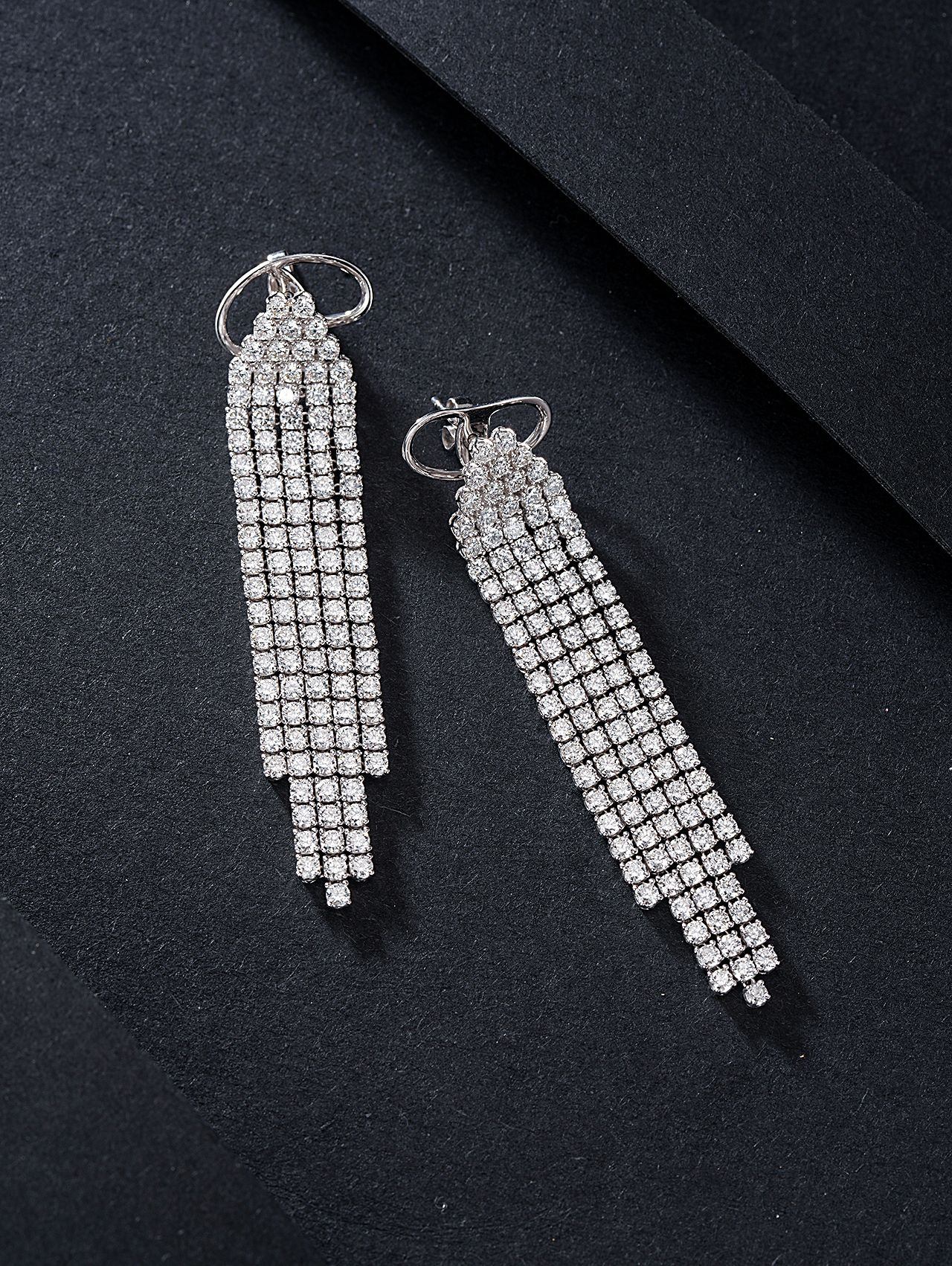 Dazzling Long Arrow Tassel Earrings - Premium Jewelry - Jeweler.Jewelry