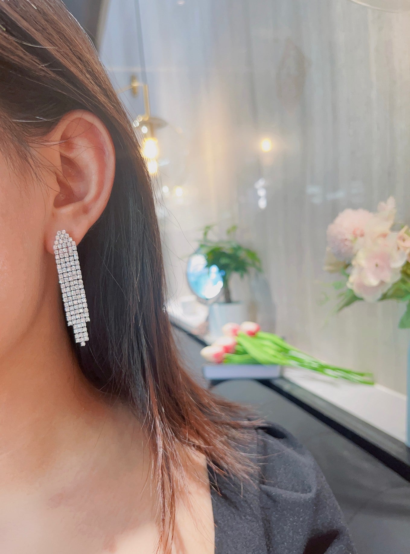 Dazzling Long Arrow Tassel Earrings - Premium Jewelry - Jeweler.Jewelry