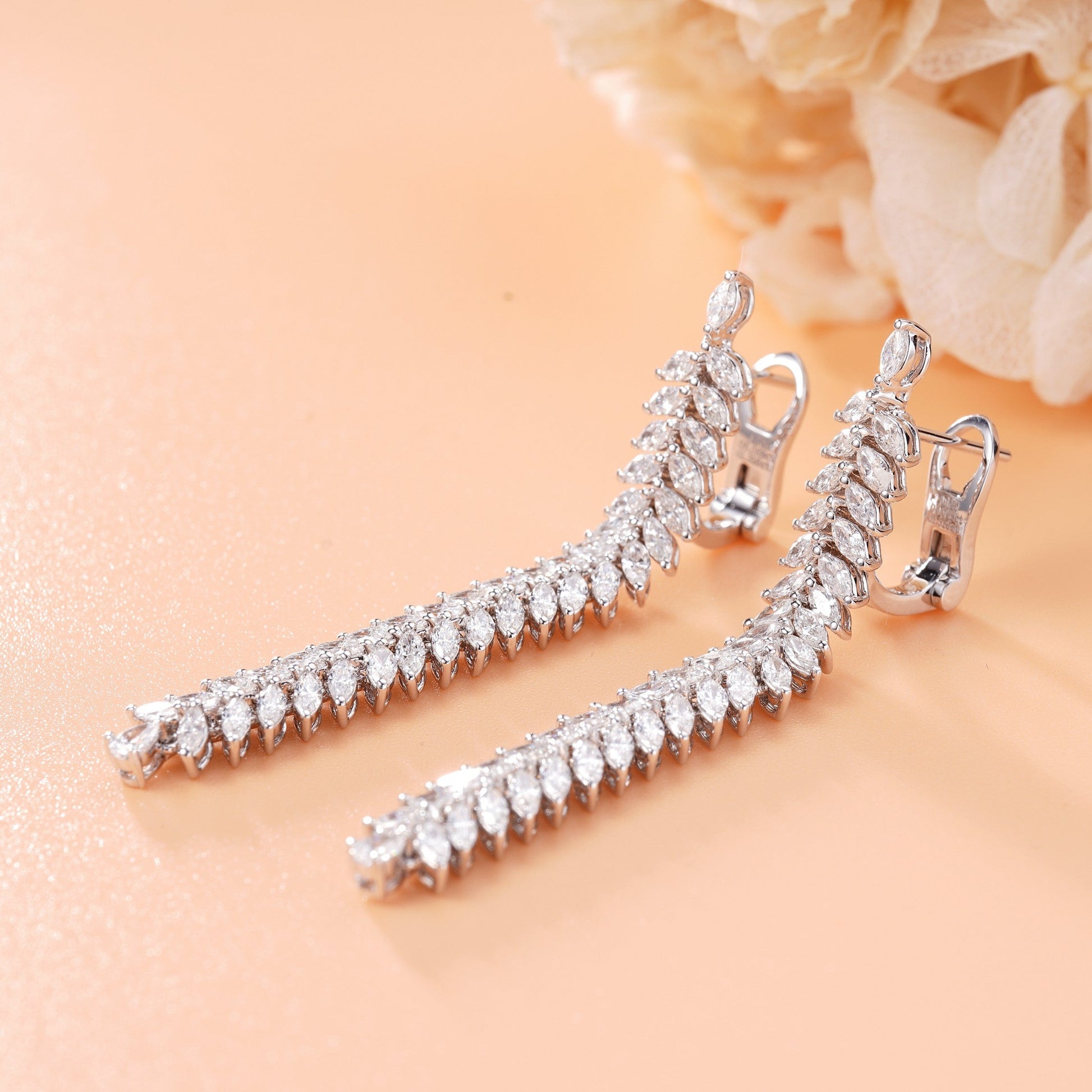 Dazzling Marquise Drop Earrings - Exquisite Jewelry Piece - Jeweler.Jewelry