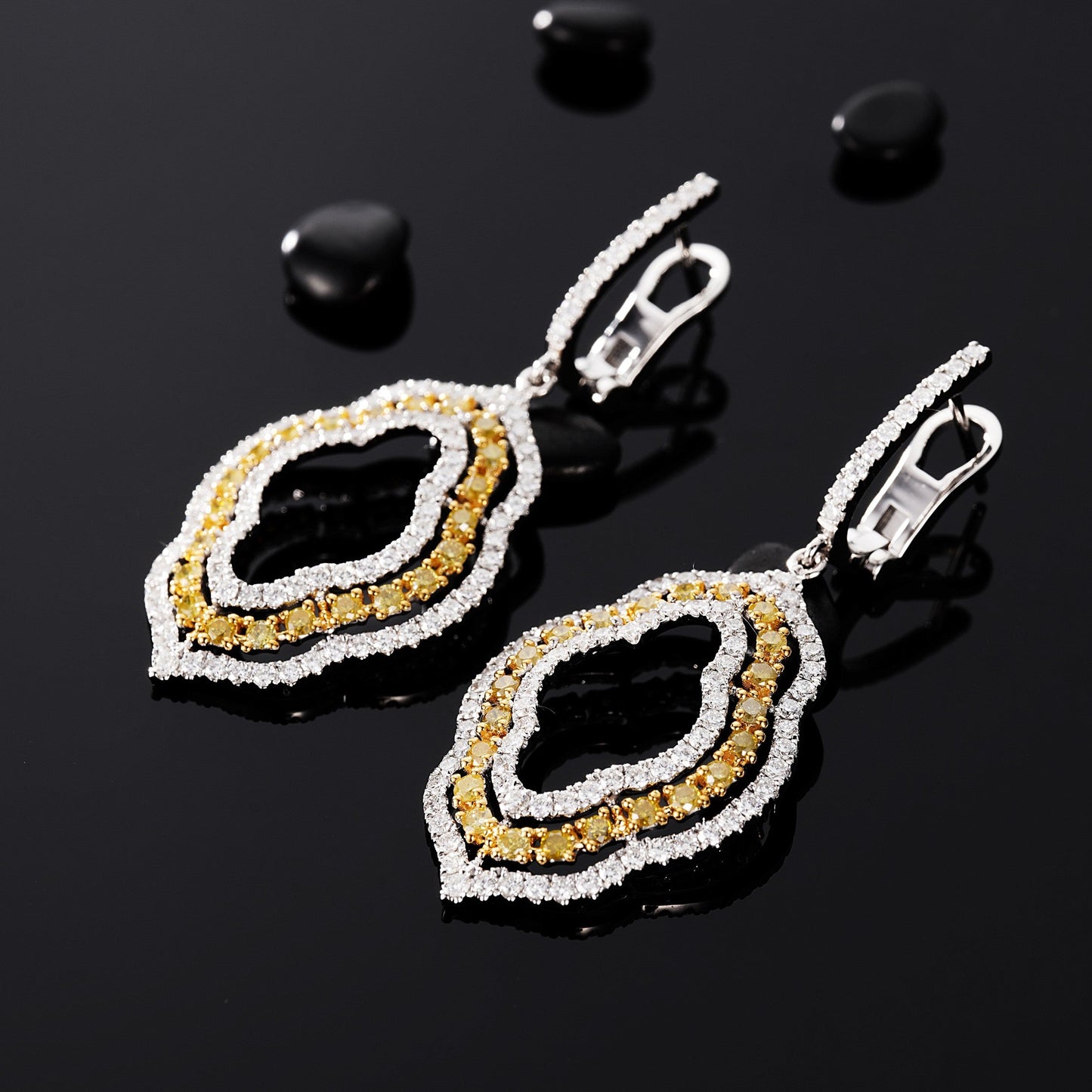 Dazzling Yellow Diamond Color Earrings - A Jewelry Gem Jeweler.Jewelry