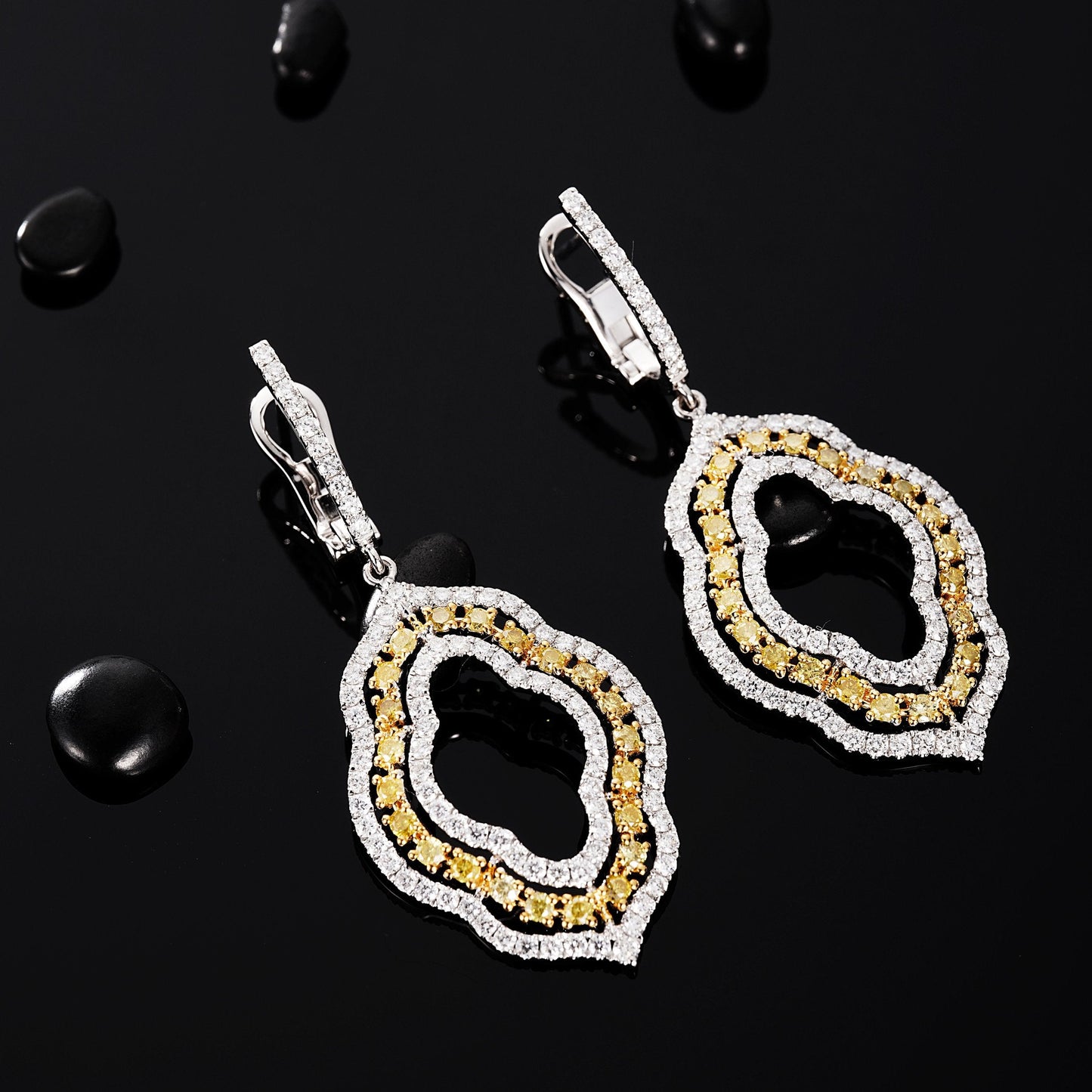 Dazzling Yellow Diamond Color Earrings - A Jewelry Gem Jeweler.Jewelry