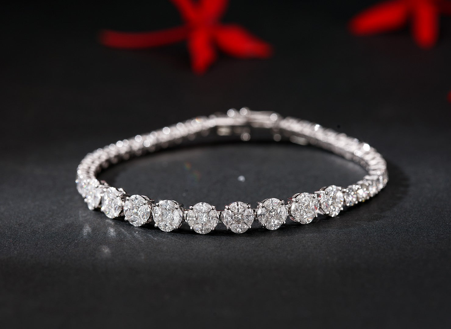 Diamond And Coin Bracelet - Exquisite Jewelry Piece - White Diamond Bracelet