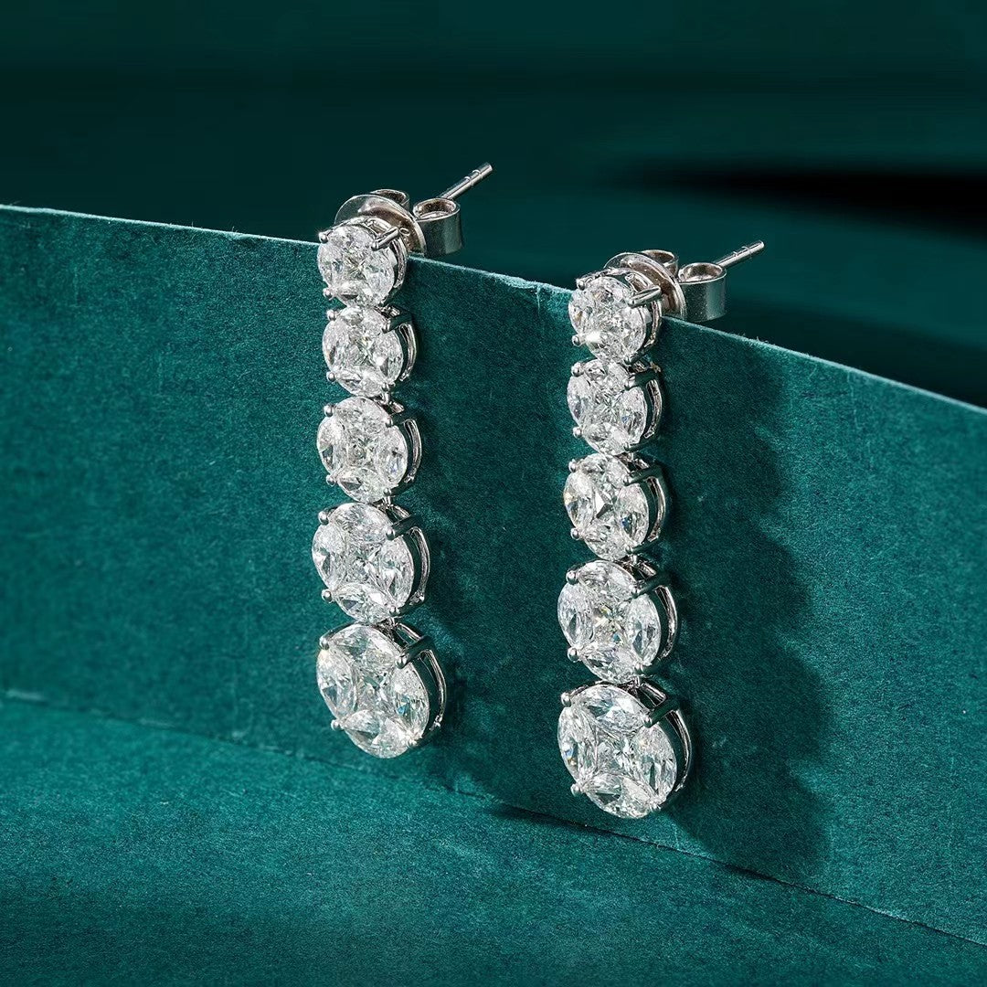 Diamond-Encrusted Coin Earrings - Unique Jewelry Piece - Jeweler.Jewelry