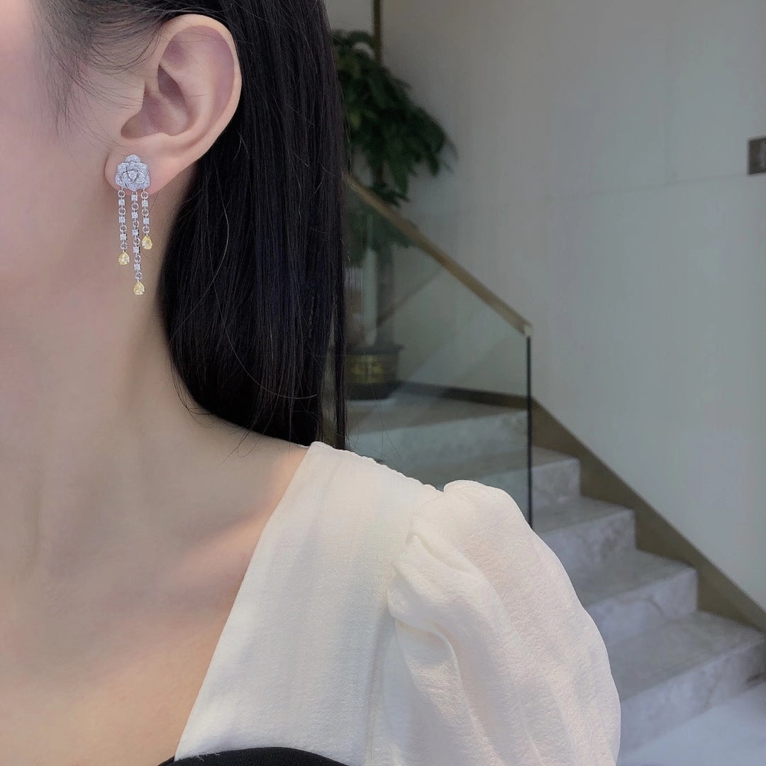 Diamond Marquis Earrings with Diamond Accents – Luxury Jewelry Jeweler.Jewelry