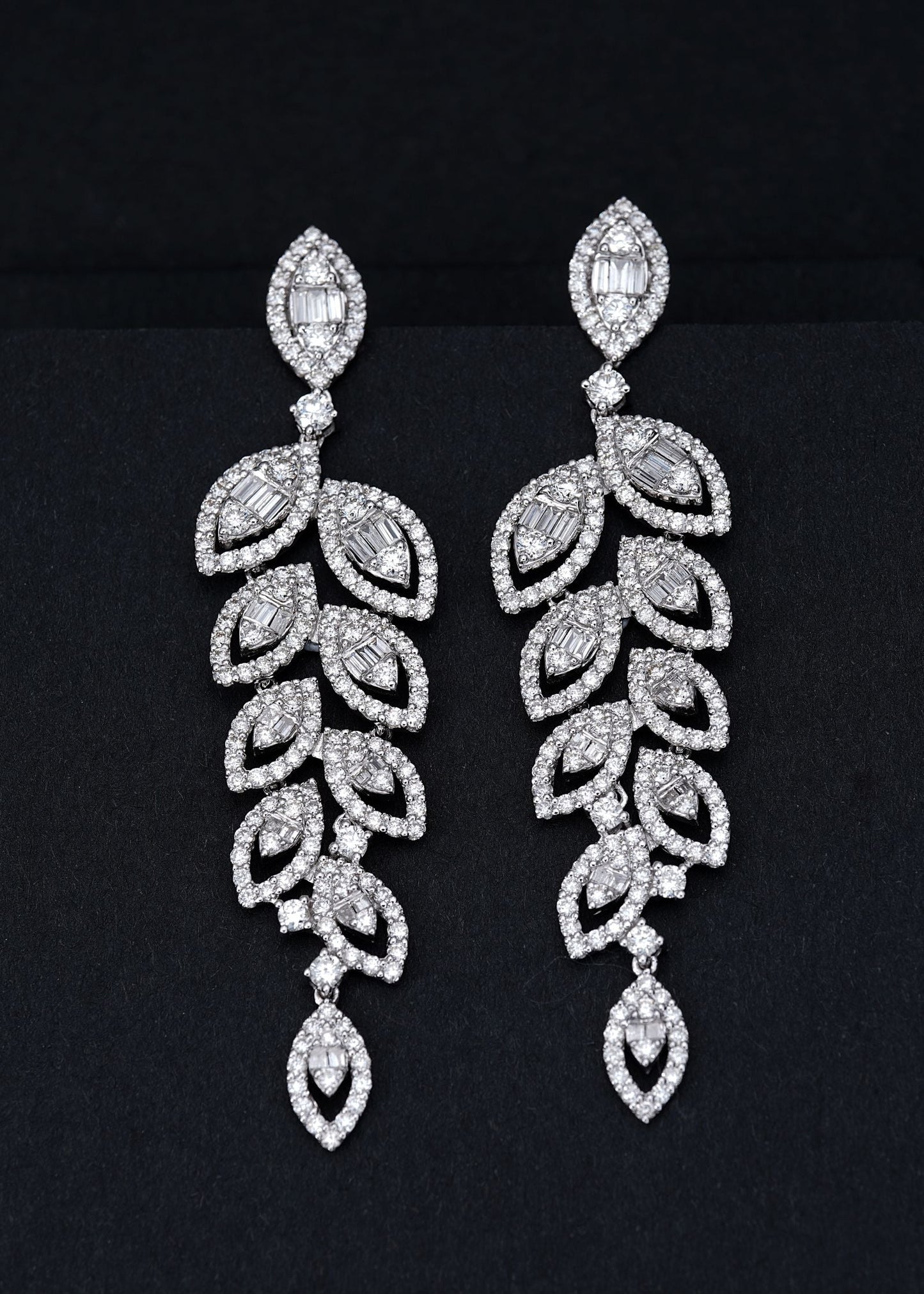 Diamond Marquise Briolette Earrings - Unique Jewelry Piece - Jeweler.Jewelry