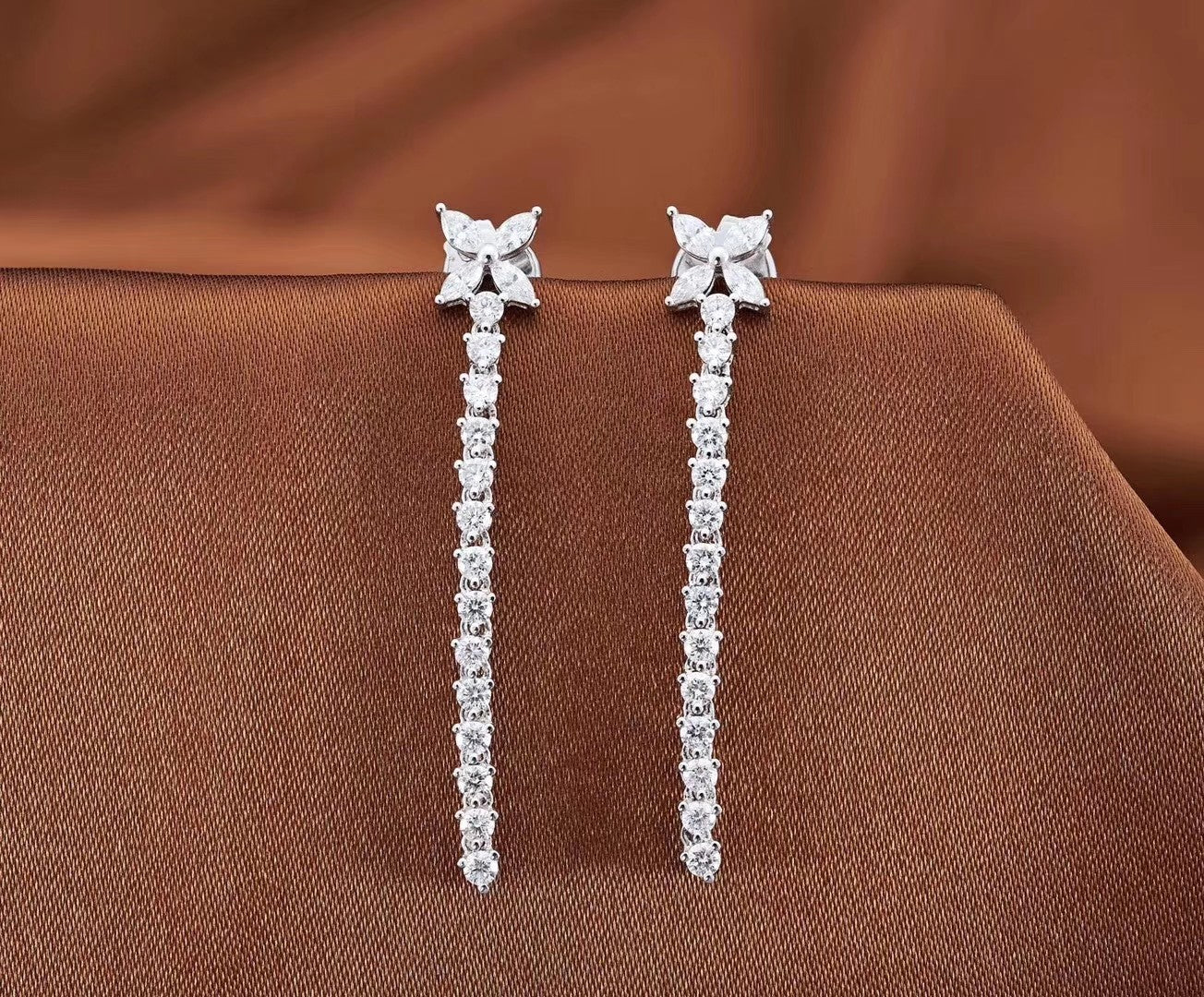 Diamond Marquise Earrings - Luxurious Jewelry Piece - Jeweler.Jewelry