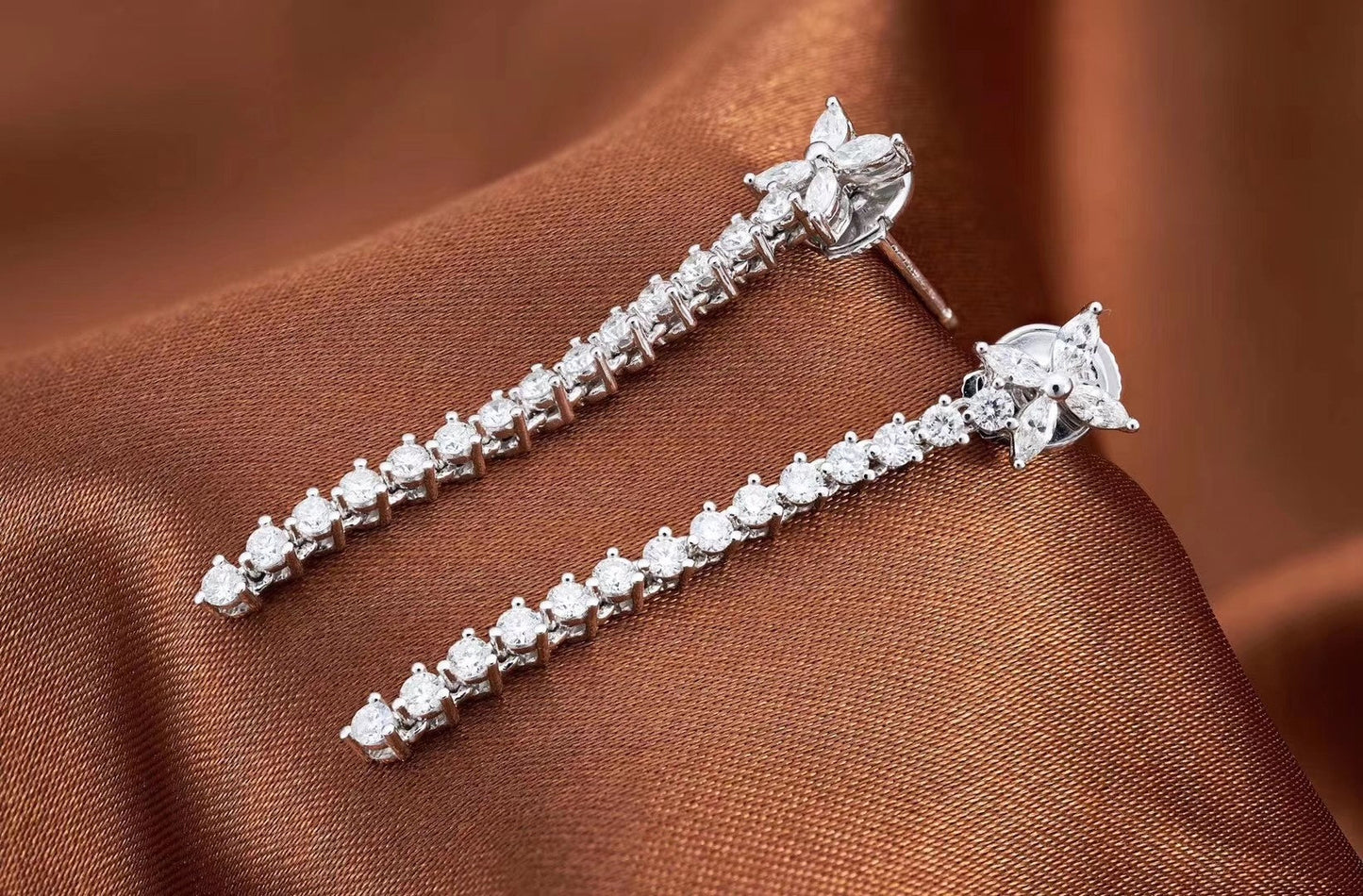 Diamond Marquise Earrings - Luxurious Jewelry Piece - Jeweler.Jewelry