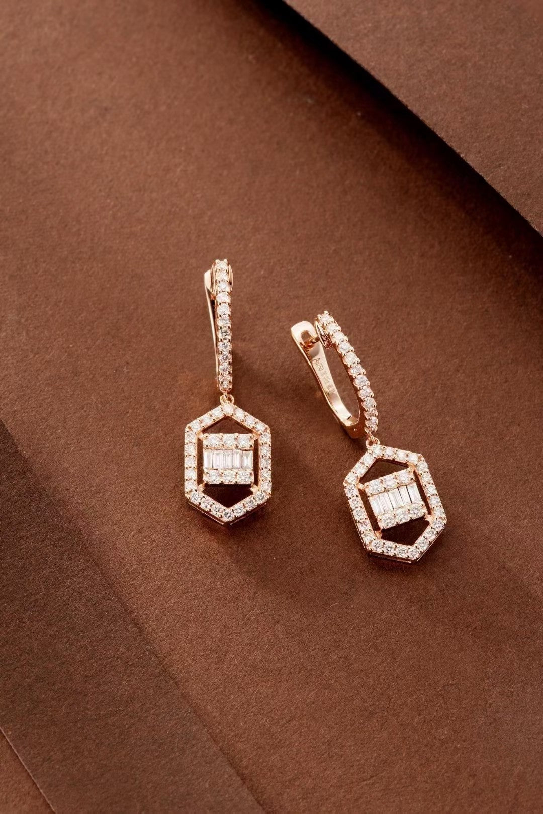 Diamond Square Earrings - Elegant Jewelry Piece - Jeweler.Jewelry