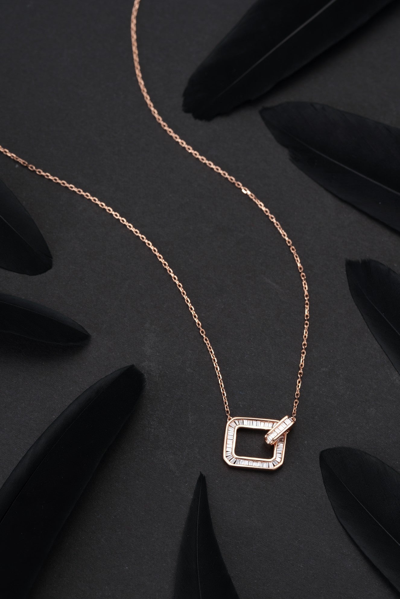 Diamond Square T Pendant Jewelry - Unique and Elegant Choice - White Diamond Pendant