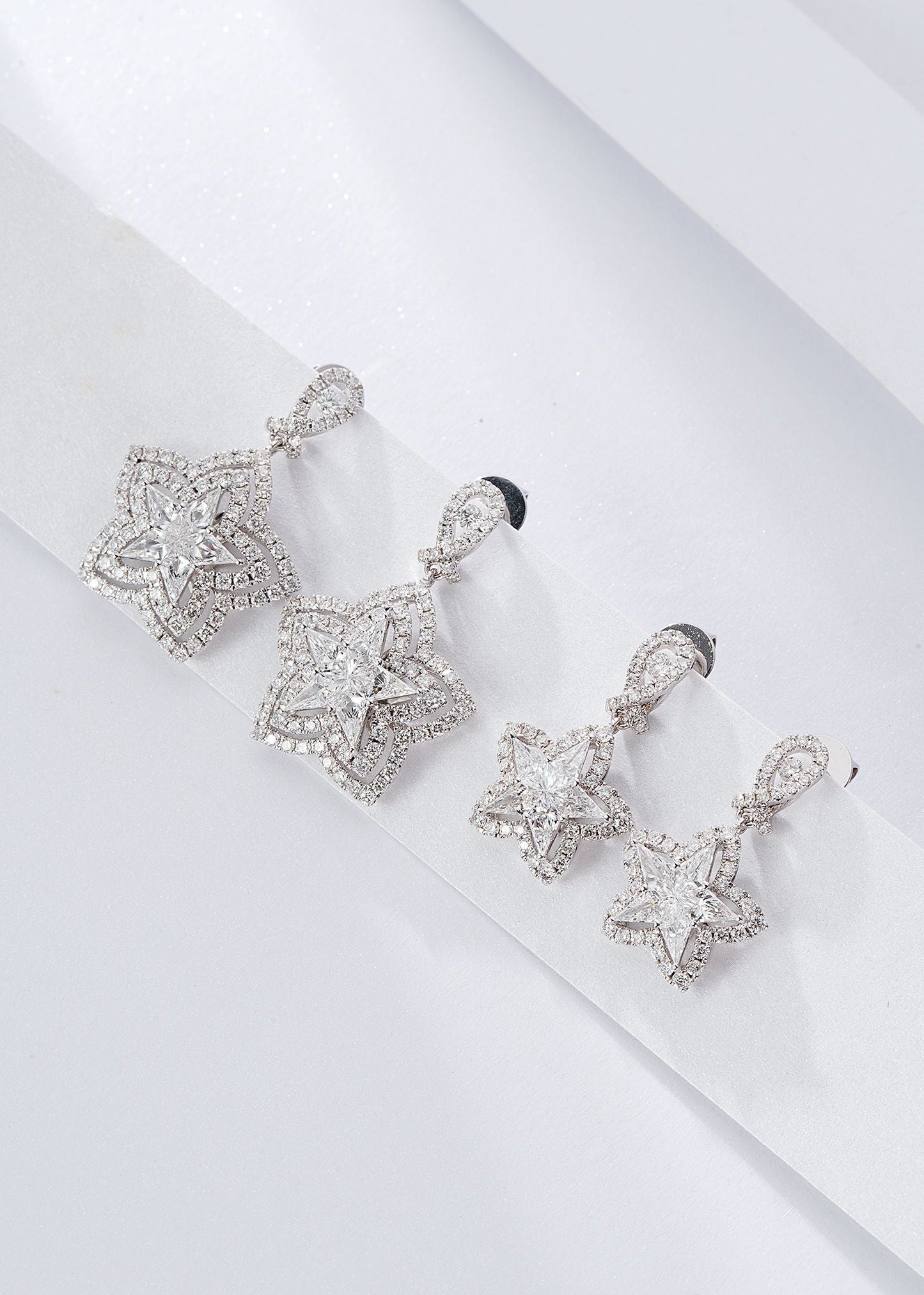 Diamond Star Stud Earrings - Exquisite Jewelry Piece - Jeweler.Jewelry