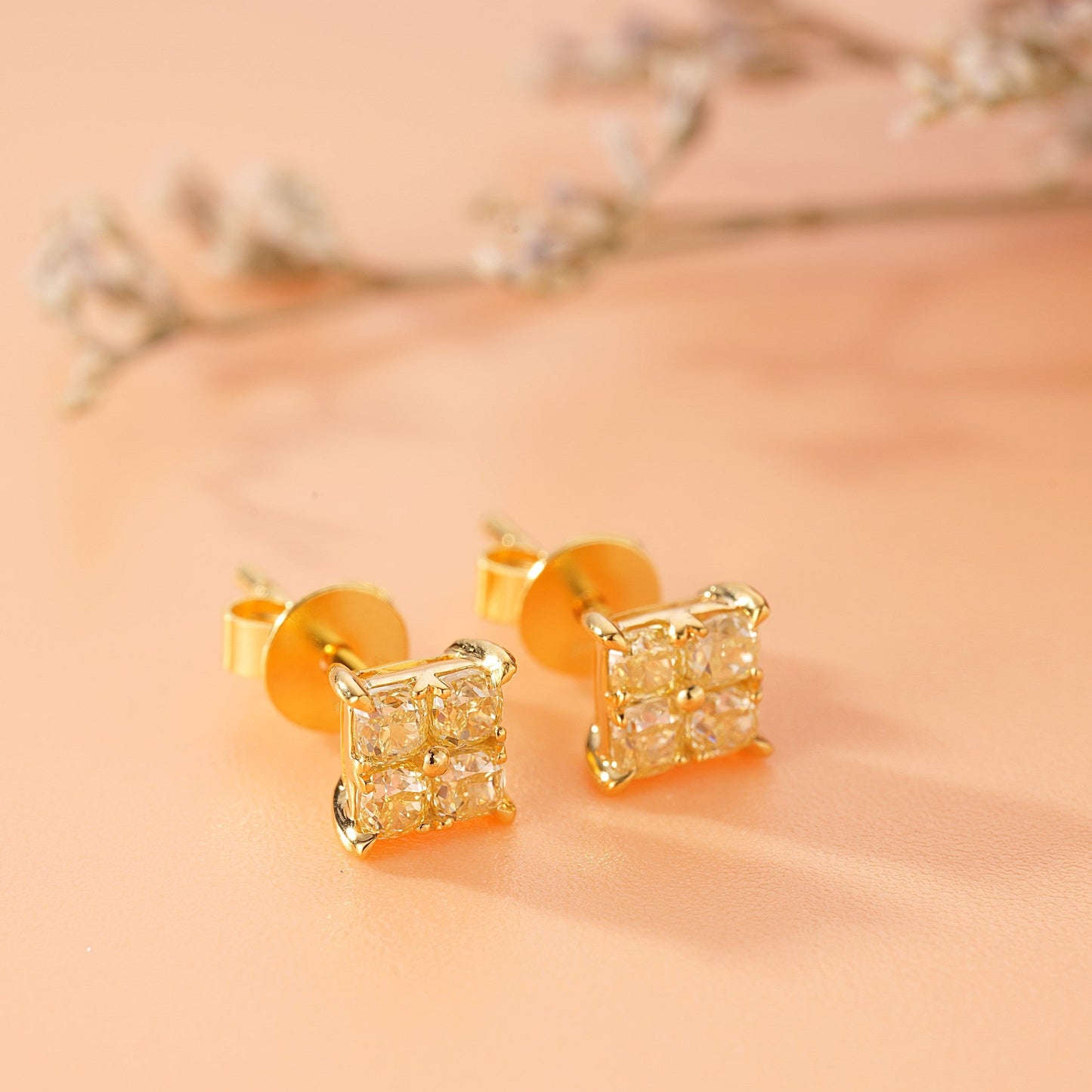 Diamond Stud Earrings in Tianzi Setting - A Sparkling Jewelry Choice Jeweler.Jewelry