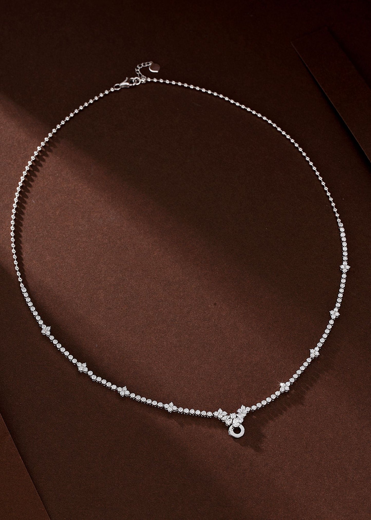 Diamond Water Drop Pendant Necklace - Exquisite Jewelry Collection - White Diamond Necklace