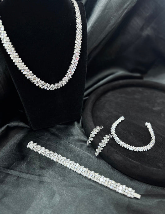 Discover Unique & Trendy Jewelry Pieces for Every Occasion - White Diamond Set System