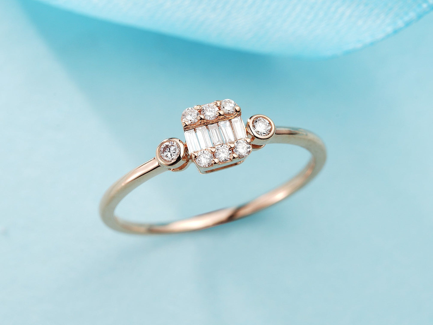 Dual Circle Rock Candy Ring - Premium Jewelry Choice - White Diamond Ring