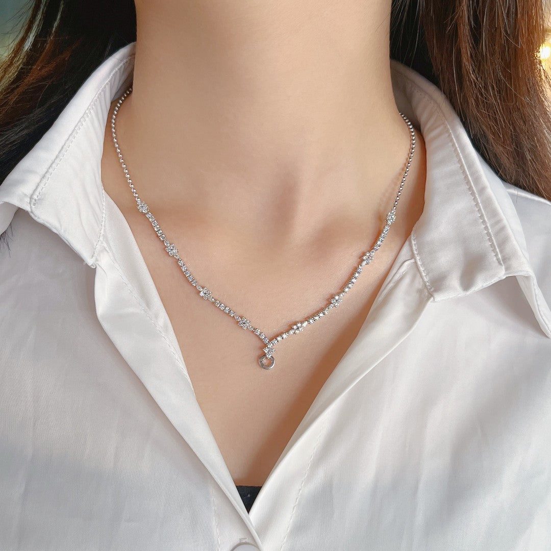 Dual Drop Pendant Necklace - Premium Jewelry Piece - Universal Chain