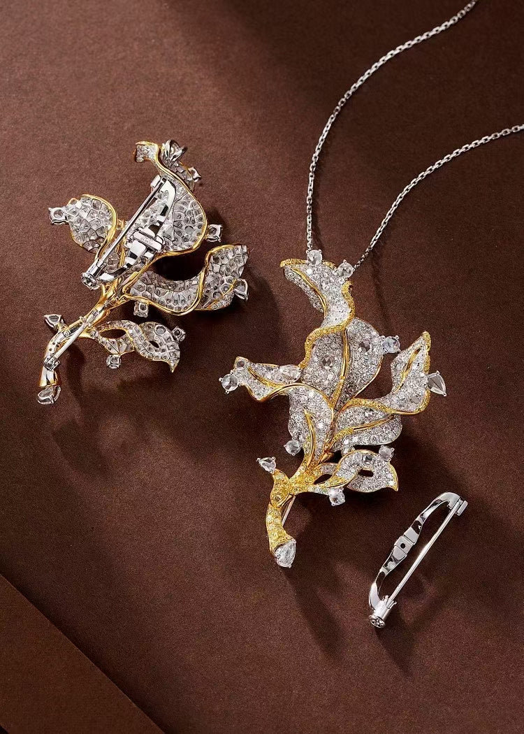 {Elegant Leaf Earrings with Diamond Accent - A Must-Have Jewelry Piece} Jeweler.Jewelry