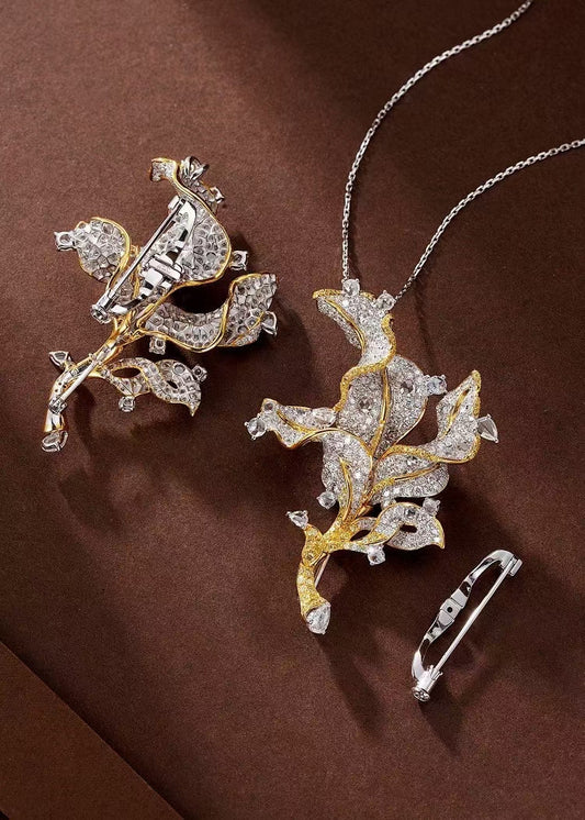 {Elegant Leaf Earrings with Diamond Accent - A Must-Have Jewelry Piece} Jeweler.Jewelry