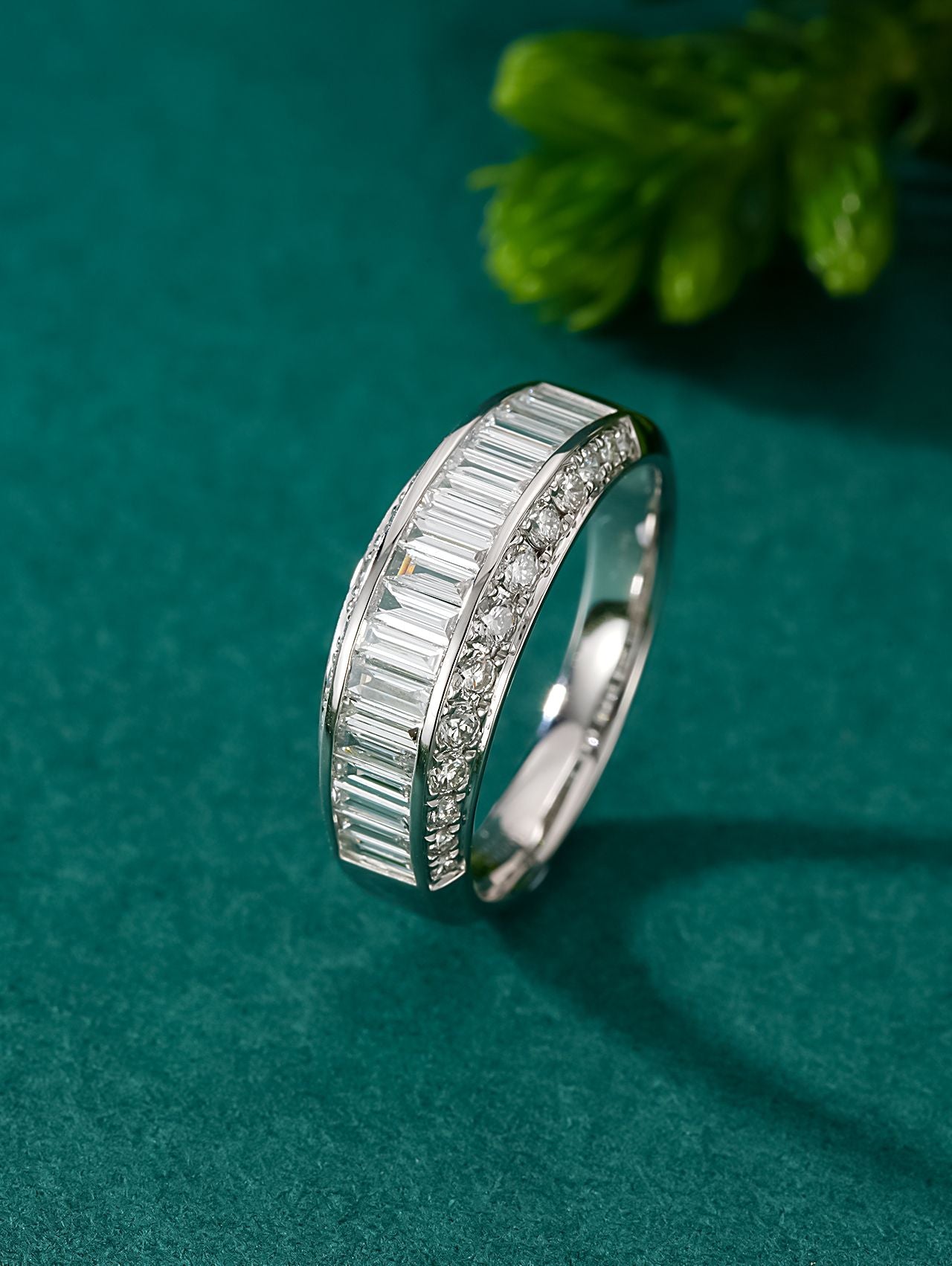 Exclusive Semi-Circle Step-Cut Ring - Fine Jewelry Collection - White Diamond Ring