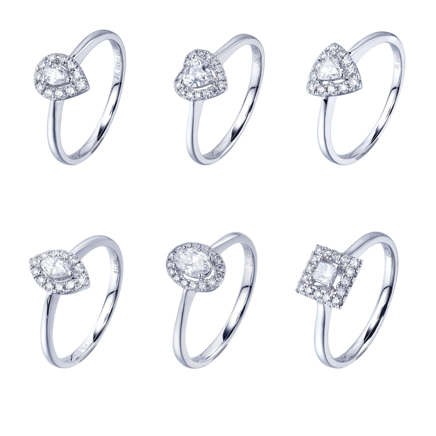 Exquisite Alien Series Rings Jewelry Collection - White Diamond Ring