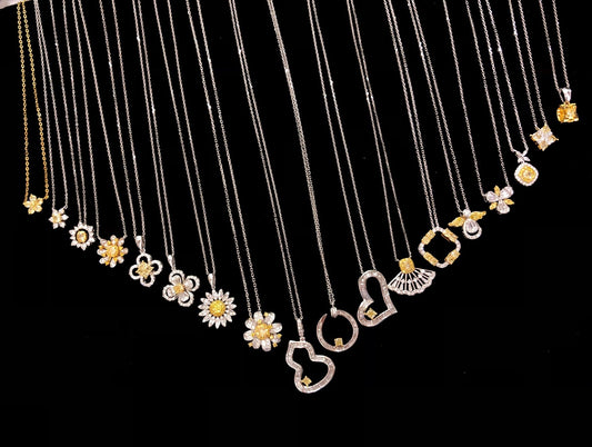 Exquisite Diamond Pendant Collection - Luxury Jewelry for Every Occasion - Yellow Diamond Pendant