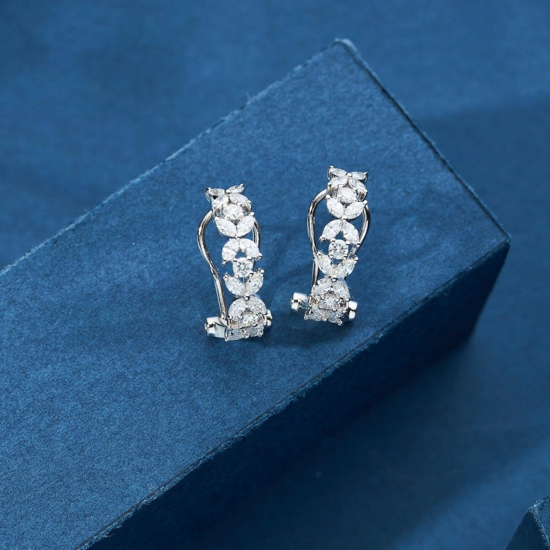 Exquisite Marquise-Cut Diamond Earrings - Jewelry Treasure - Jeweler.Jewelry