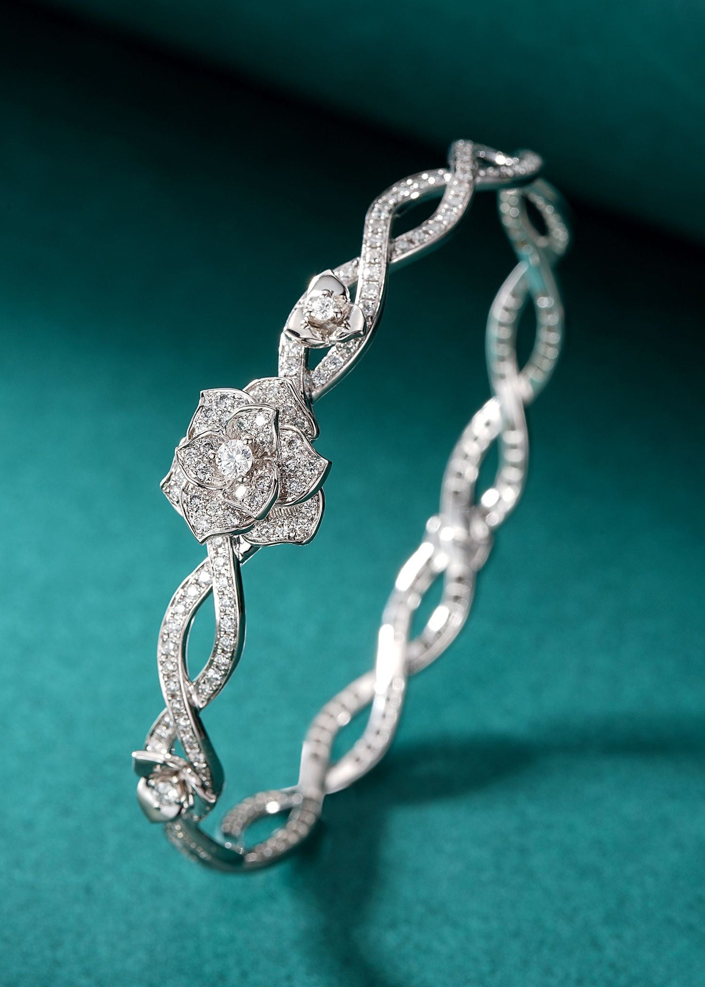 Exquisite Marquise Flower Bracelet - Premium Jewelry - White Diamond Bracelet