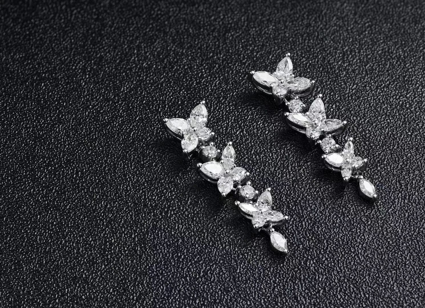 Exquisite Three-Flower Earrings in Jewelry Collection - Jeweler.Jewelry