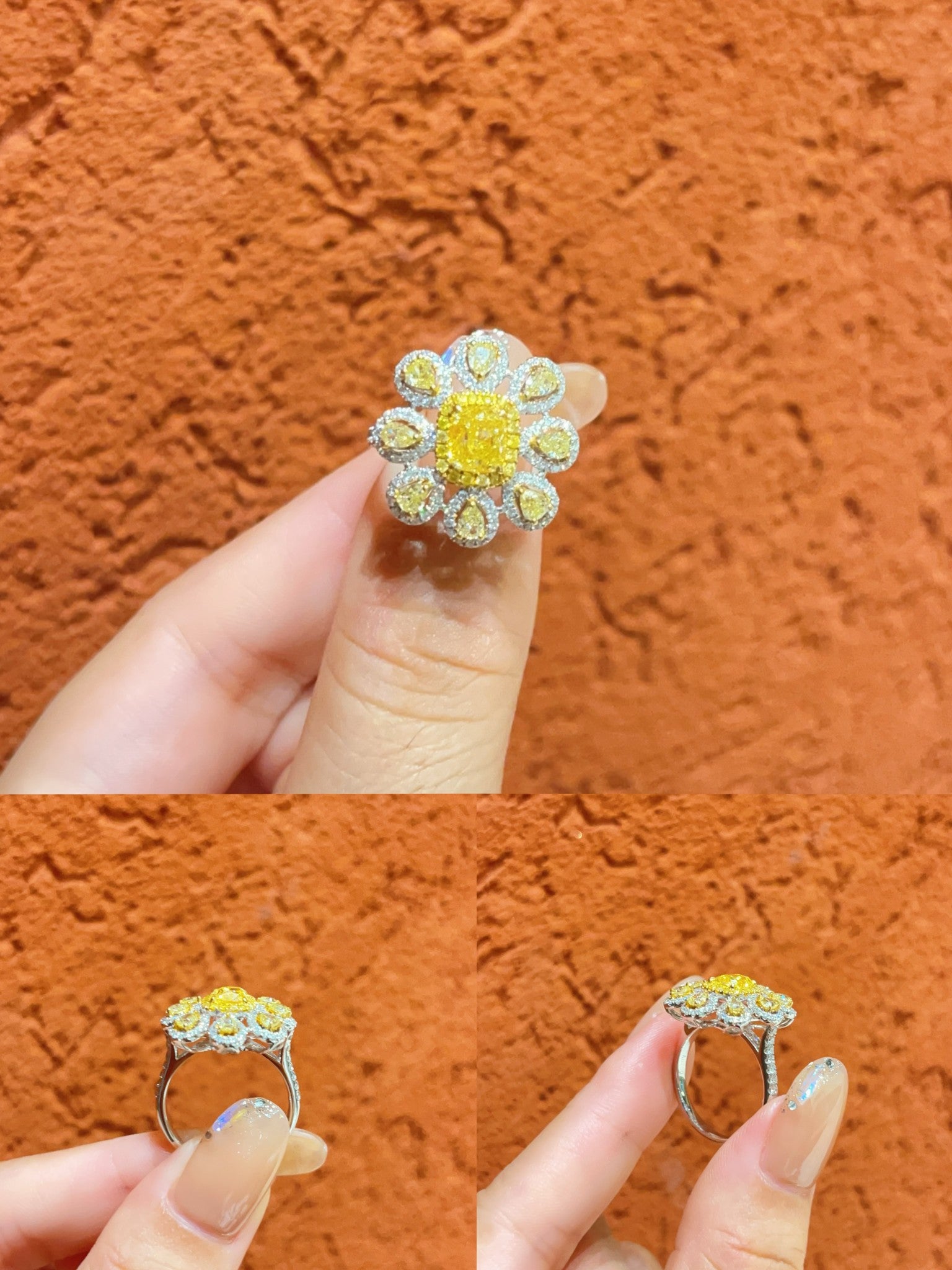 Glamorous Diamond Sun Ring - Premium Jewelry Collection Jeweler.Jewelry