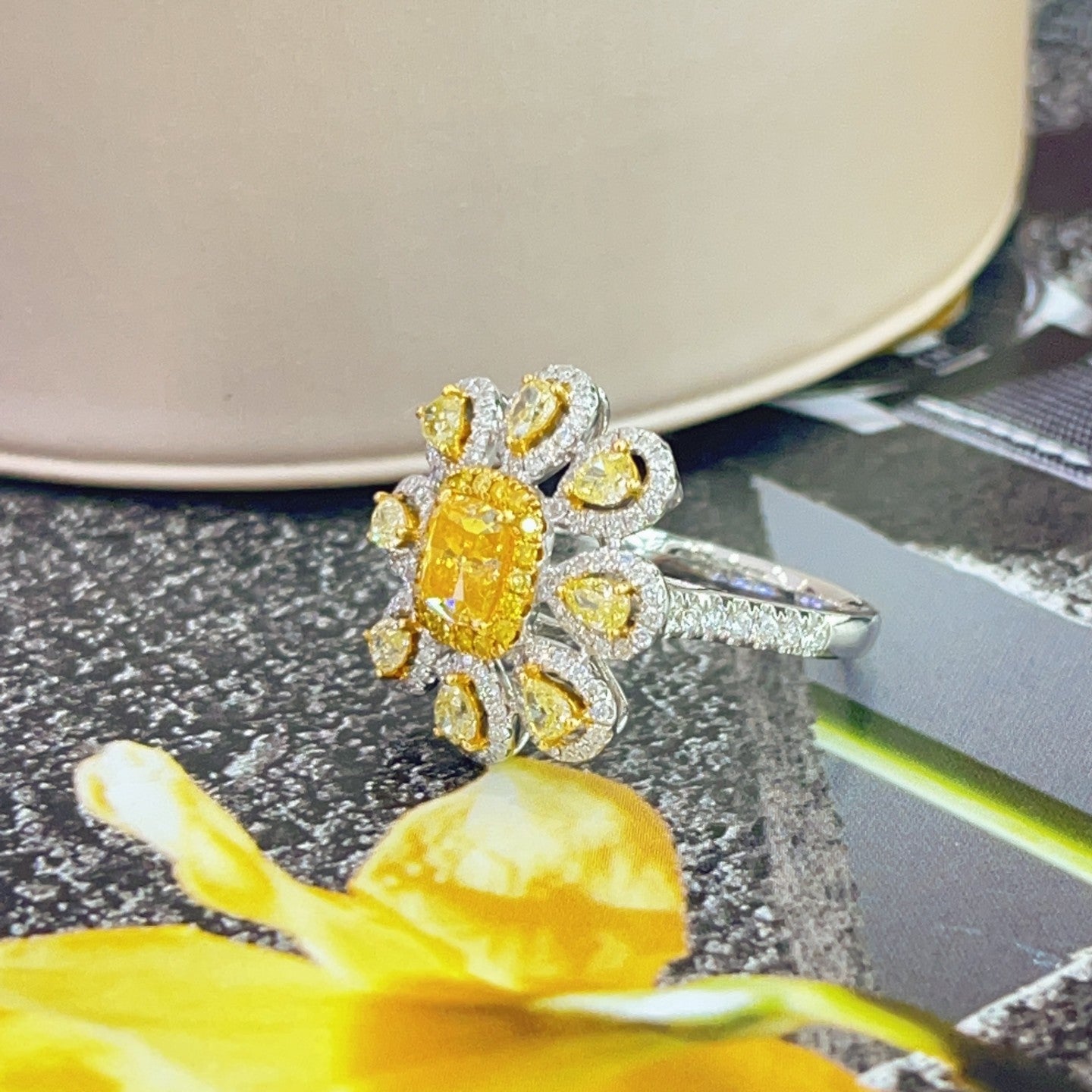 Glamorous Diamond Sun Ring - Premium Jewelry Collection Jeweler.Jewelry