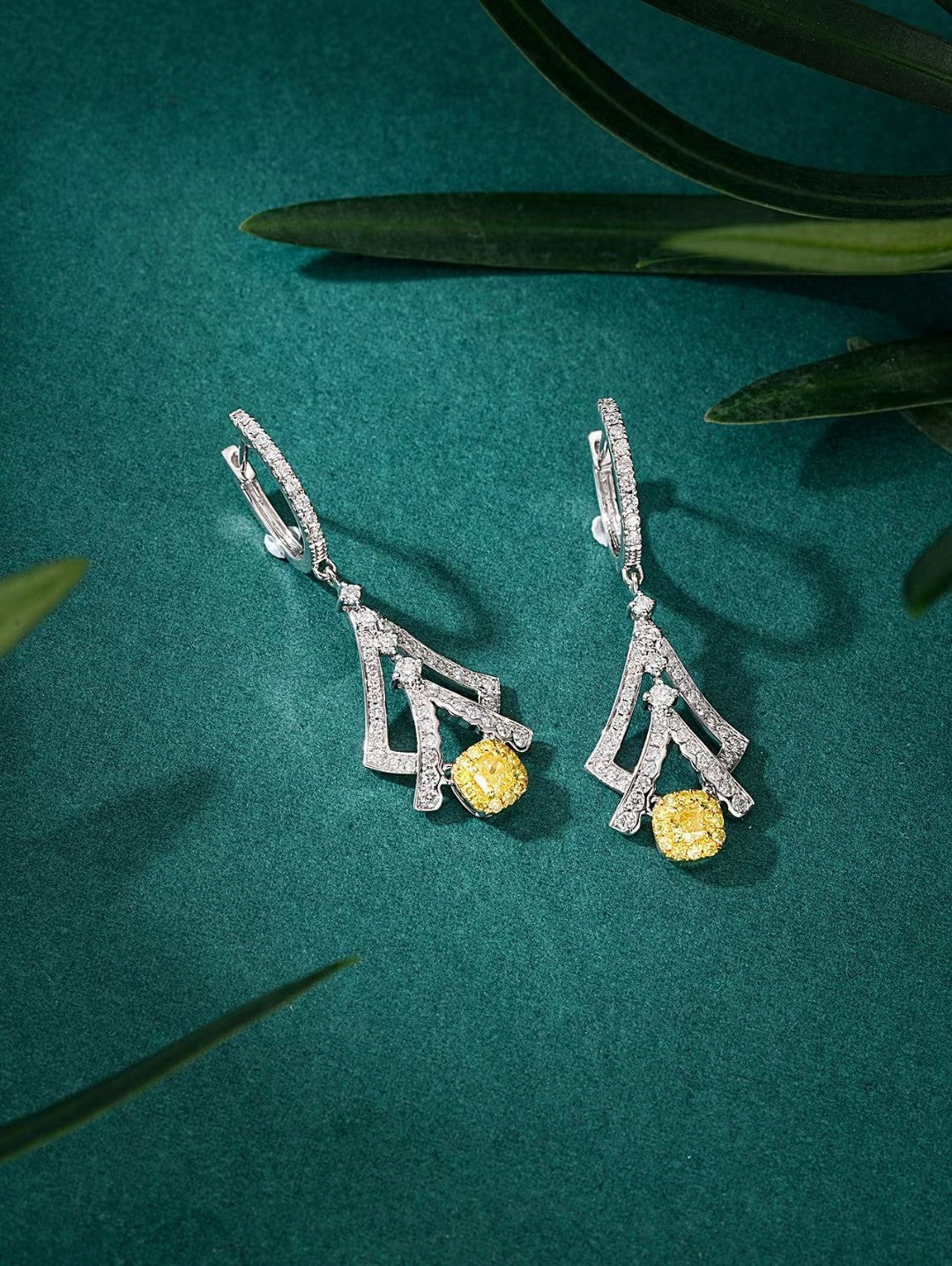 Glamorous Double V-shaped Earrings with Diamonds – A Must-Have Jewelry Piece Jeweler.Jewelry