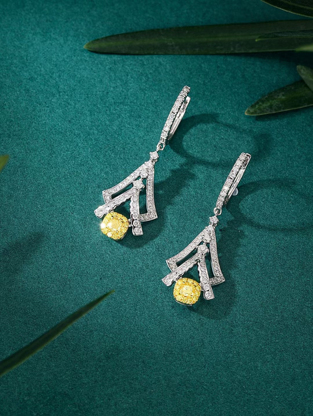 Glamorous Double V-shaped Earrings with Diamonds – A Must-Have Jewelry Piece Jeweler.Jewelry