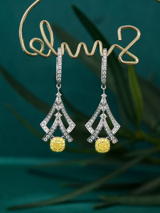 Glamorous Double V-shaped Earrings with Diamonds – A Must-Have Jewelry Piece Jeweler.Jewelry