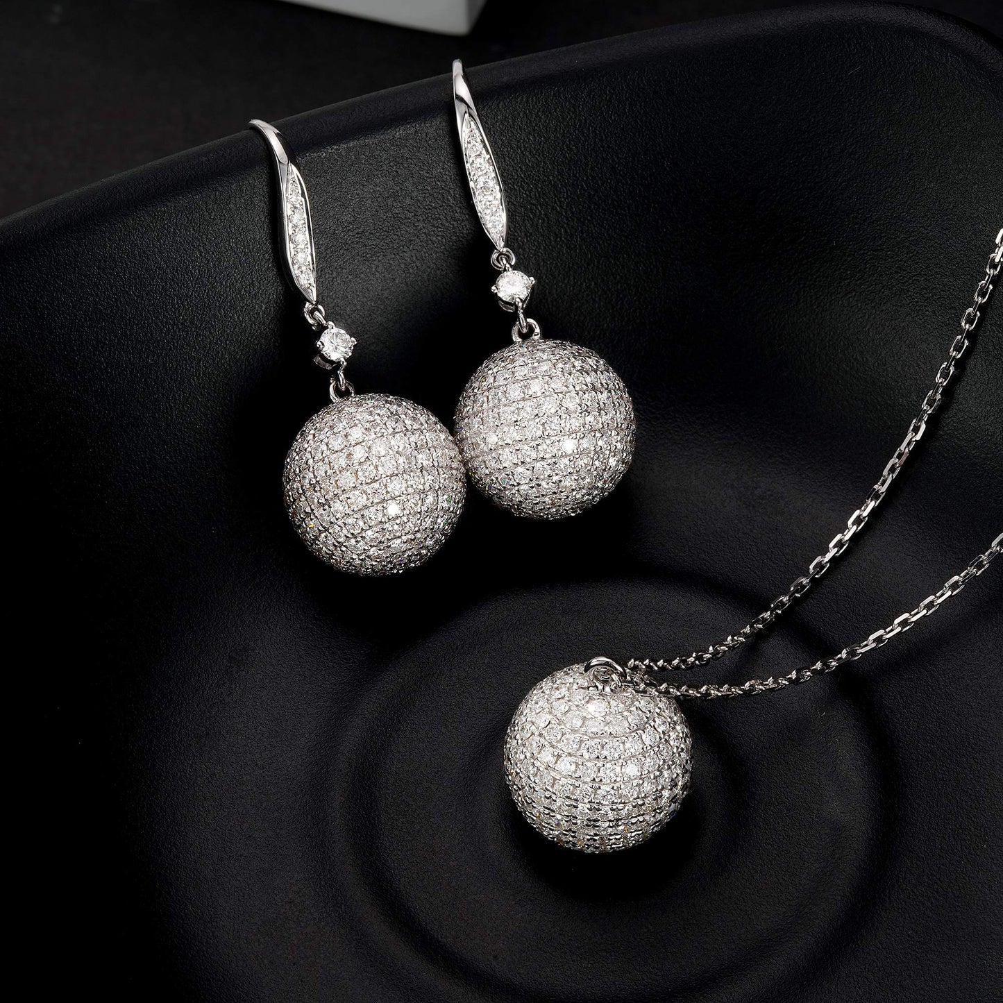 Glamorous Full Diamond Round Set Jewelry - A Must-Have Sparkle - Jeweler.Jewelry