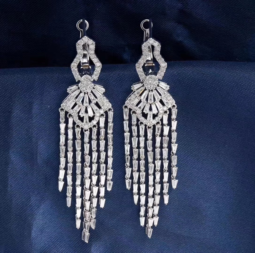 Glamorous Full-Ladder Tassel Earrings in Jewelry Collection - Jeweler.Jewelry