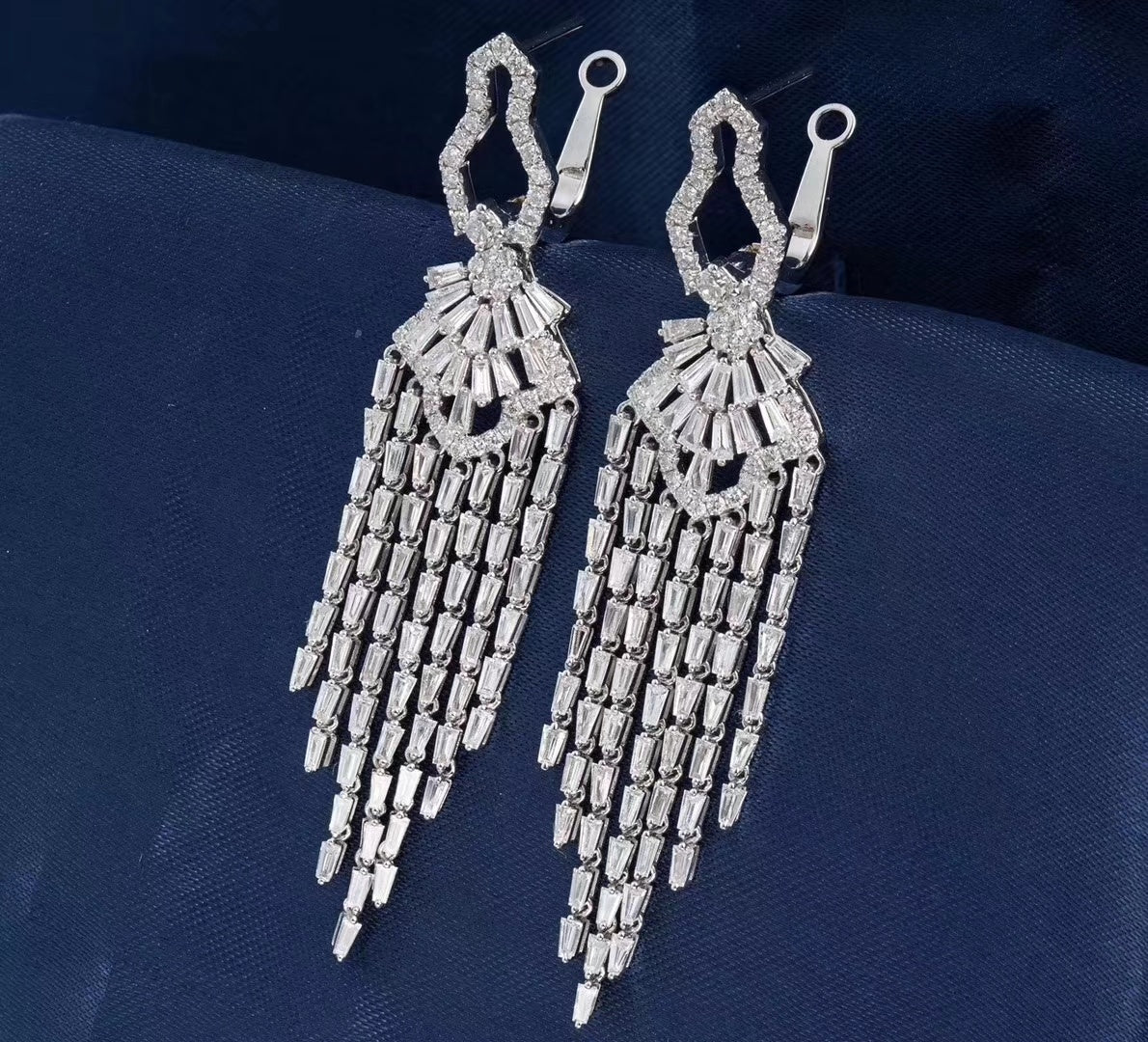 Glamorous Full-Ladder Tassel Earrings in Jewelry Collection - Jeweler.Jewelry