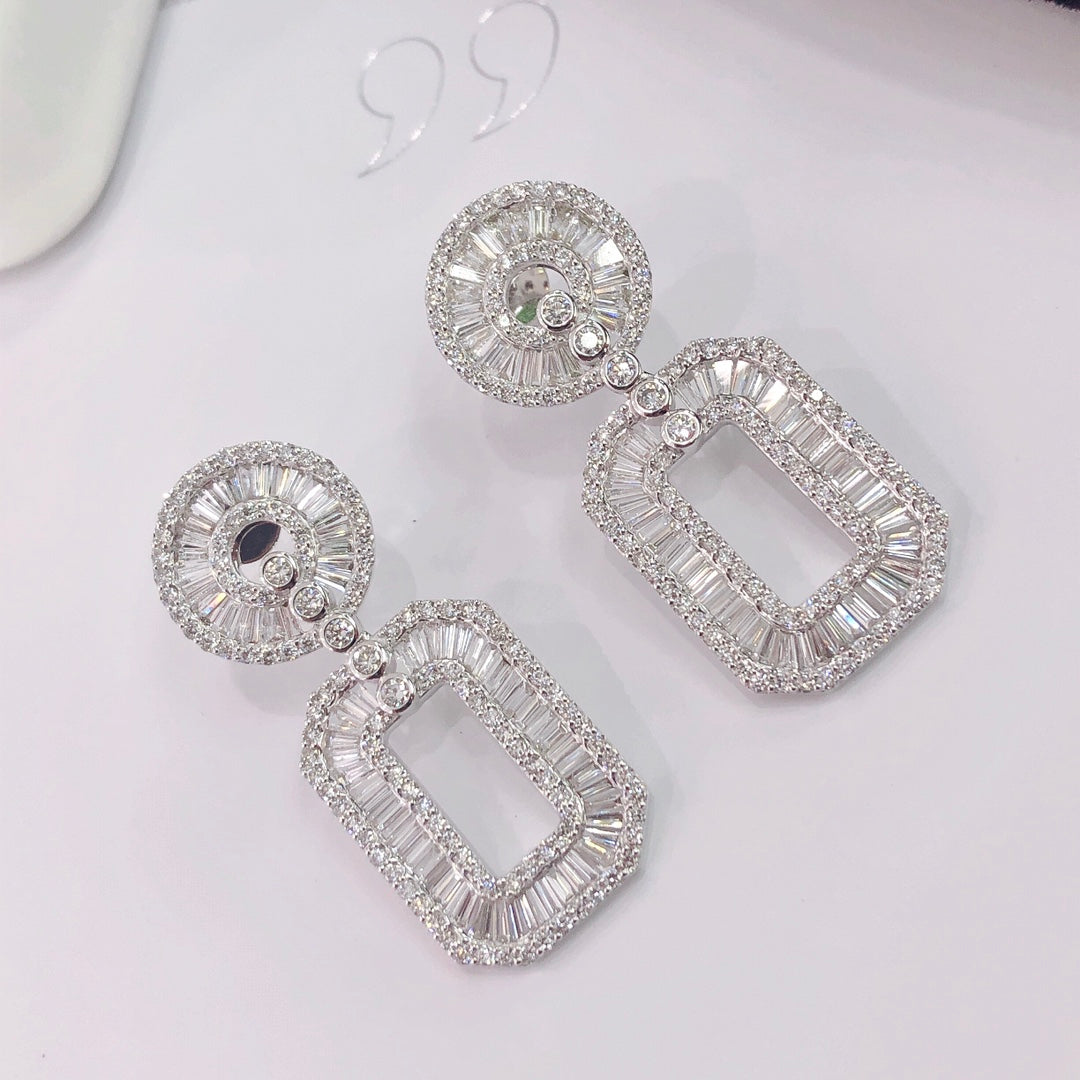 Glamorous T-Shape Round Earrings in Jewelry Collection - Jeweler.Jewelry