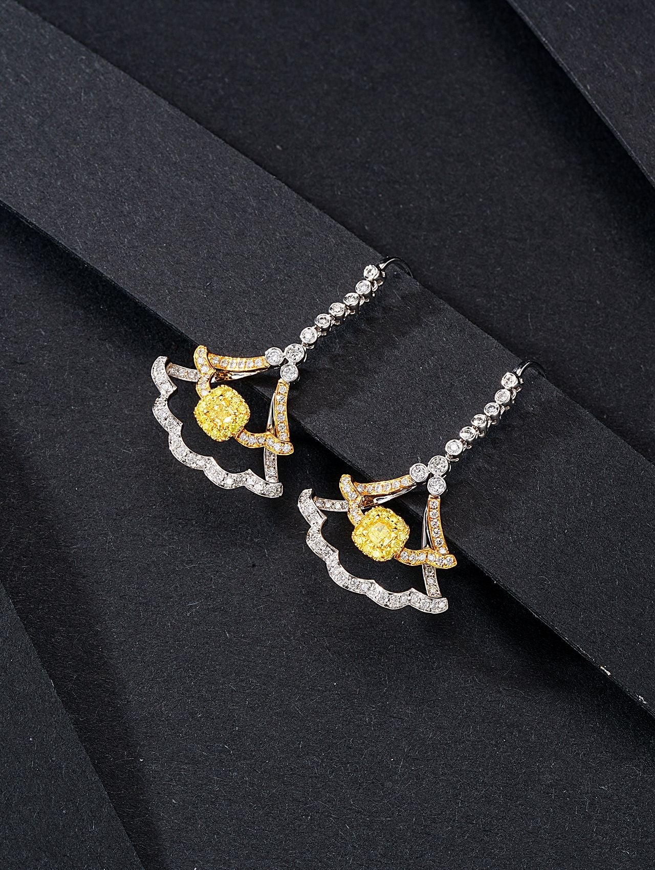 Glamorous Yellow Diamond Dress Earrings - A Must-Have Jewelry Piece Jeweler.Jewelry