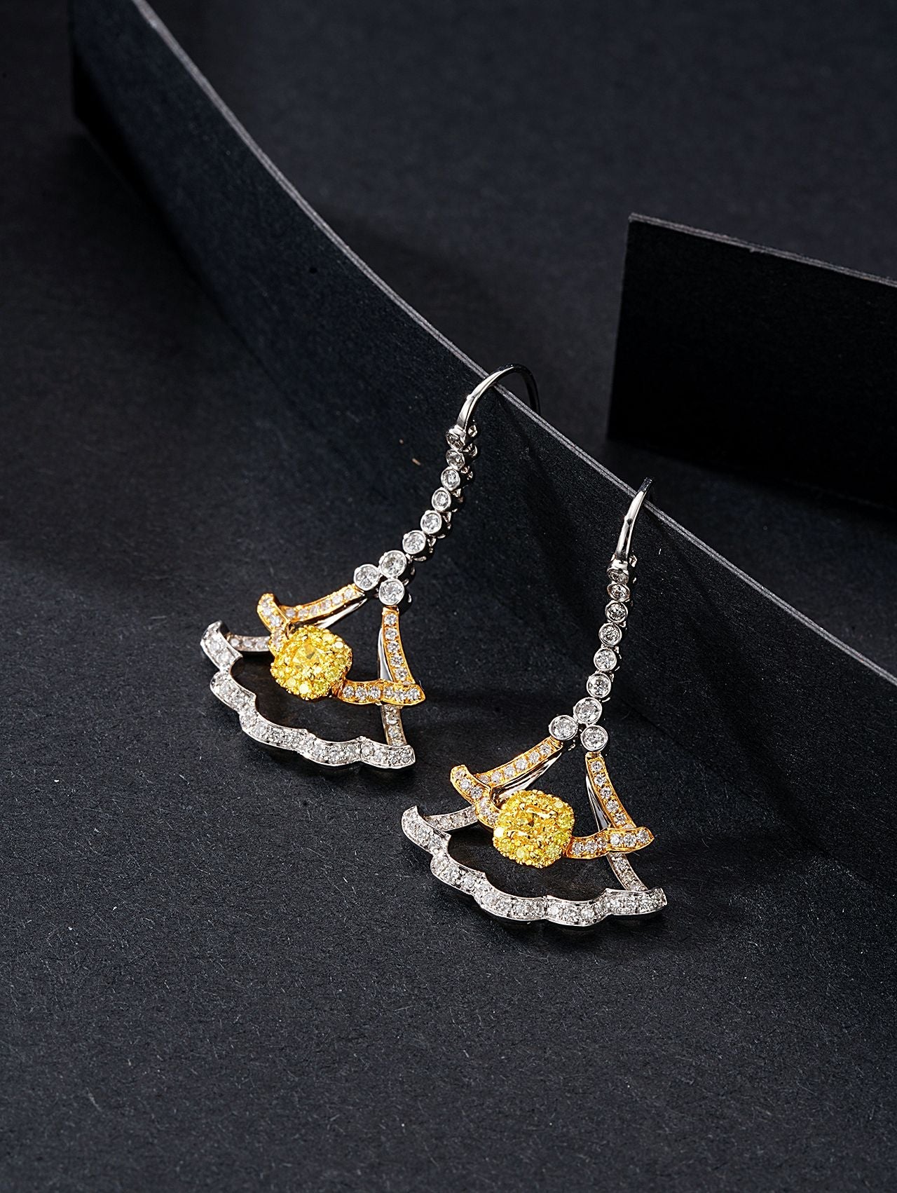 Glamorous Yellow Diamond Dress Earrings - A Must-Have Jewelry Piece Jeweler.Jewelry