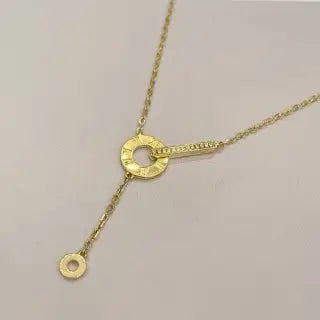 Elevate Your Style with 18K Gold Roman Numeral Diamond Necklace: A Blend of Minimalist Luxury and European Elegance