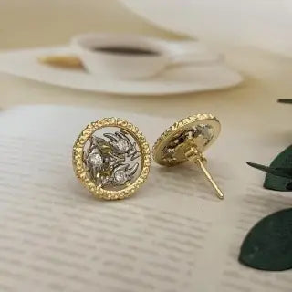 Elevate Your Style with 18k Gold Diamond Buccellati Handcrafted Earrings