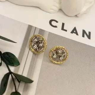 Elevate Your Style with 18k Gold Diamond Buccellati Handcrafted Earrings