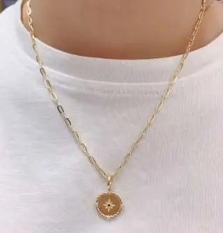 Elevate Your Style with 18k Gold Diamond Coin Pendant: A Blend of Artistic Vintage and Modern Elegance