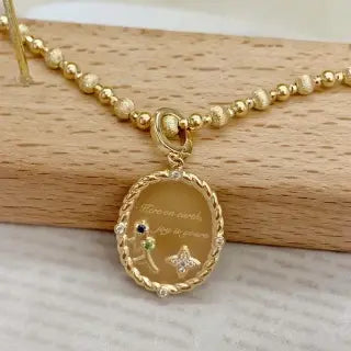 Elevate Your Style with 18k Gold Diamond Coin Pendant: A Blend of Artistic Vintage and Modern Elegance