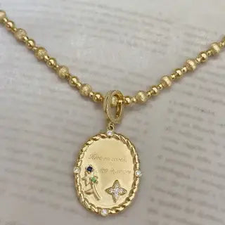 Elevate Your Style with 18k Gold Diamond Coin Pendant: A Blend of Artistic Vintage and Modern Elegance