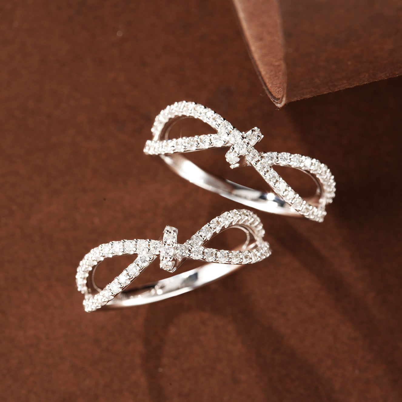 Knotted Rope Ring - Diamond Jewelry for Every Occasion - White Diamond Ring