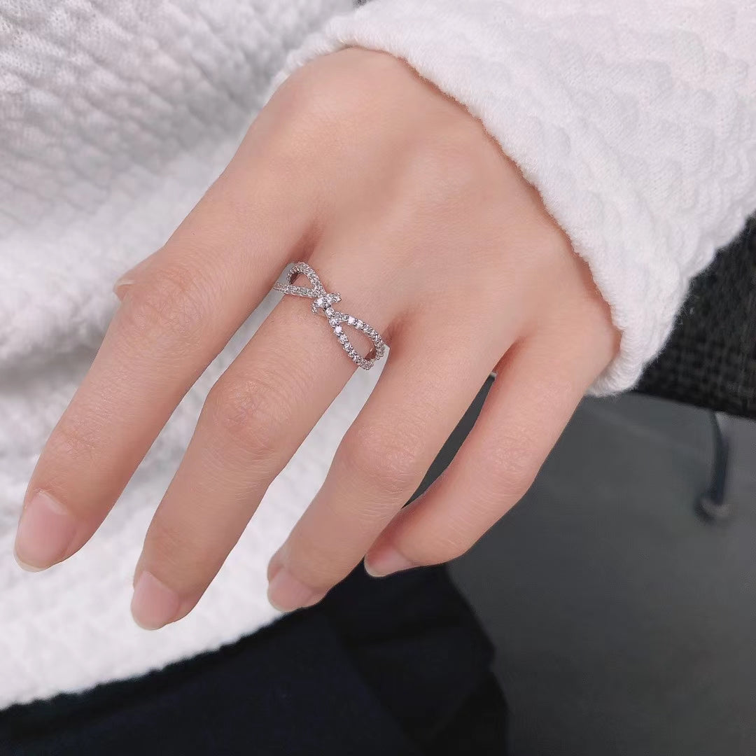 Knotted Rope Ring - Diamond Jewelry for Every Occasion - White Diamond Ring